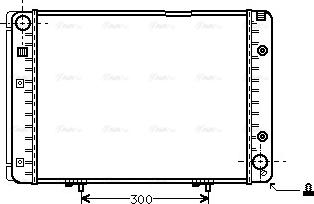 Ava Quality Cooling MS 2100 - Радіатор, охолодження двигуна autocars.com.ua