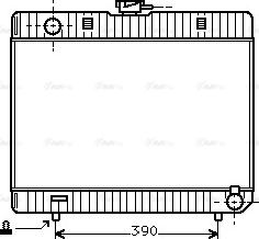 Ava Quality Cooling MS 2103 - Радіатор, охолодження двигуна autocars.com.ua