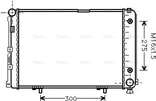 Ava Quality Cooling MS 2110 - Радіатор, охолодження двигуна autocars.com.ua