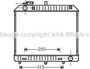 Ava Quality Cooling MS 2127 - Радіатор, охолодження двигуна autocars.com.ua