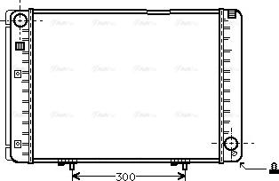 Ava Quality Cooling MS 2128 - Радіатор, охолодження двигуна autocars.com.ua