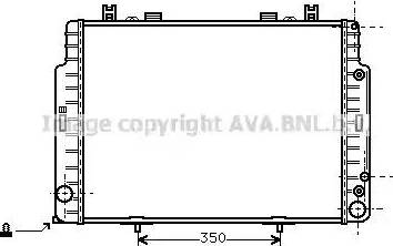 Ava Quality Cooling MS 2129 - Радіатор, охолодження двигуна autocars.com.ua