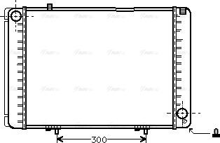 Ava Quality Cooling MS 2134 - Радіатор, охолодження двигуна autocars.com.ua