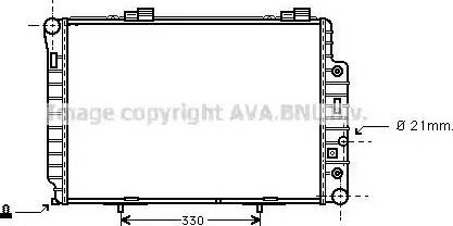 Ava Quality Cooling MS 2146 - Радиатор, охлаждение двигателя avtokuzovplus.com.ua