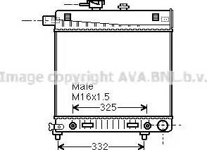 Ava Quality Cooling MS 2150 - Радіатор, охолодження двигуна autocars.com.ua