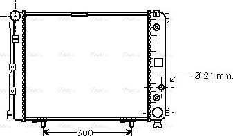 Ava Quality Cooling MS 2162 - Радиатор, охлаждение двигателя autodnr.net