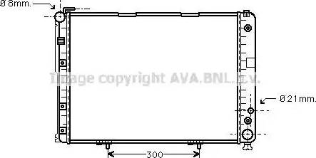 Ava Quality Cooling MSA2177 - Радіатор, охолодження двигуна autocars.com.ua