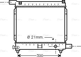 Ava Quality Cooling MS 2179 - Радиатор, охлаждение двигателя avtokuzovplus.com.ua