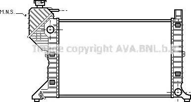 Ava Quality Cooling MS 2181 - Радиатор, охлаждение двигателя avtokuzovplus.com.ua