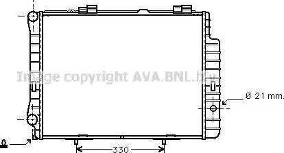 Ava Quality Cooling MS 2192 - Радіатор, охолодження двигуна autocars.com.ua