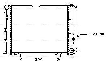 Ava Quality Cooling MS 2210 - Радиатор, охлаждение двигателя autodnr.net