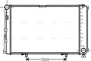 Ava Quality Cooling MS 2211 - Радіатор, охолодження двигуна autocars.com.ua