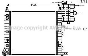 Ava Quality Cooling MS 2216 - Радиатор, охлаждение двигателя avtokuzovplus.com.ua