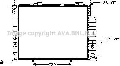 Ava Quality Cooling MS 2231 - Радиатор, охлаждение двигателя autodnr.net