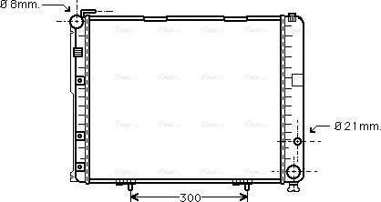 Ava Quality Cooling MS 2236 - Радіатор, охолодження двигуна autocars.com.ua