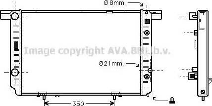 Ava Quality Cooling MS 2237 - Радіатор, охолодження двигуна autocars.com.ua