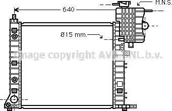 Ava Quality Cooling MS 2265 - Радиатор, охлаждение двигателя avtokuzovplus.com.ua