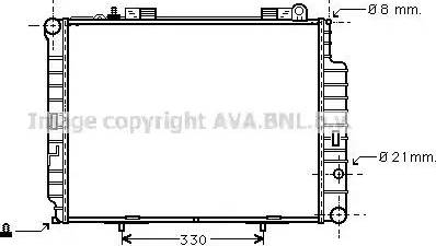 AVA MS 2302 - Радіатор, охолодження двигуна autocars.com.ua