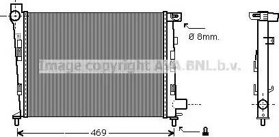 Ava Quality Cooling MS 2310 - Радиатор, охлаждение двигателя avtokuzovplus.com.ua