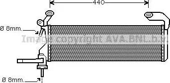 Ava Quality Cooling MS 2322 - Радиатор, охлаждение двигателя avtokuzovplus.com.ua