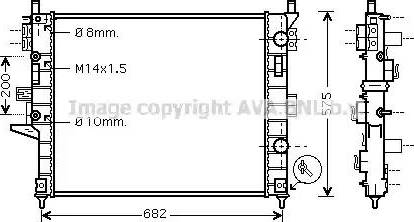 Ava Quality Cooling MS 2331 - Радиатор, охлаждение двигателя avtokuzovplus.com.ua