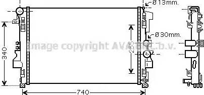 Ava Quality Cooling MS 2356 - Радіатор, охолодження двигуна autocars.com.ua