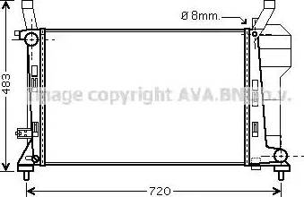 Ava Quality Cooling MS 2363 - Радиатор, охлаждение двигателя autodnr.net