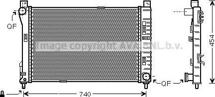 Ava Quality Cooling MS 2378 - Радиатор, охлаждение двигателя avtokuzovplus.com.ua