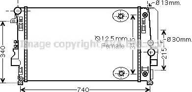 Ava Quality Cooling MS 2460 - Радиатор, охлаждение двигателя autodnr.net