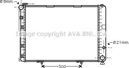 Ava Quality Cooling MS2553 - Радіатор, охолодження двигуна autocars.com.ua