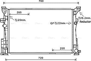 Ava Quality Cooling MS2653 - Радіатор, охолодження двигуна autocars.com.ua