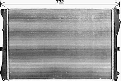Ava Quality Cooling MS2728 - Радиатор, охлаждение двигателя avtokuzovplus.com.ua