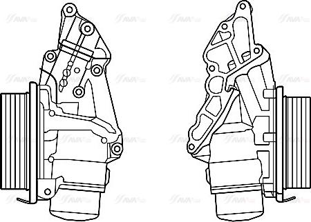 Ava Quality Cooling MS3688H - Масляний радіатор, рухове масло autocars.com.ua