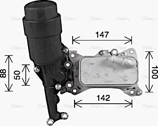 Ava Quality Cooling MS3741H - Масляний радіатор, рухове масло autocars.com.ua