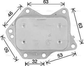 Ava Quality Cooling MS3744 - Масляний радіатор, рухове масло autocars.com.ua