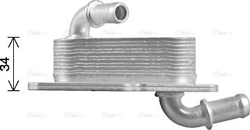 Ava Quality Cooling MS3750 - Масляний радіатор, рухове масло autocars.com.ua