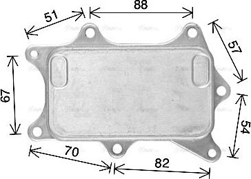 Ava Quality Cooling MS3760 - Масляний радіатор, рухове масло autocars.com.ua