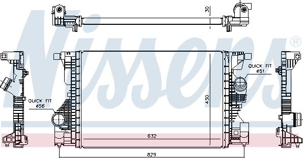 Ava Quality Cooling MS4808 - Интеркулер autocars.com.ua