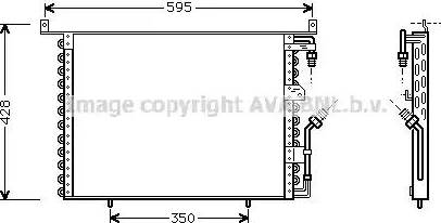 Ava Quality Cooling MS 5142 - Конденсатор, кондиціонер autocars.com.ua