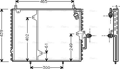 Ava Quality Cooling MS 5160 - Конденсатор кондиционера avtokuzovplus.com.ua