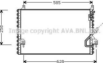 Ava Quality Cooling MS 5196 - Конденсатор, кондиціонер autocars.com.ua