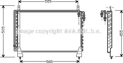 Ava Quality Cooling MS 5198 - Конденсатор, кондиціонер autocars.com.ua