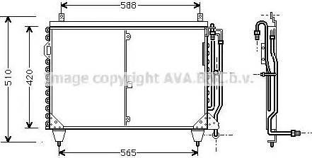 Ava Quality Cooling MS 5199 - Конденсатор, кондиціонер autocars.com.ua