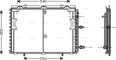 Ava Quality Cooling MS 5221 - Конденсатор, кондиціонер autocars.com.ua