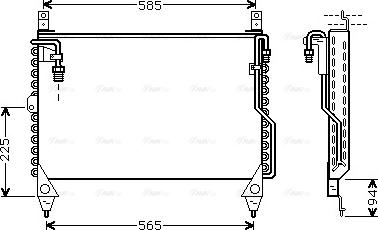 Ava Quality Cooling MS 5242 - Конденсатор, кондиціонер autocars.com.ua