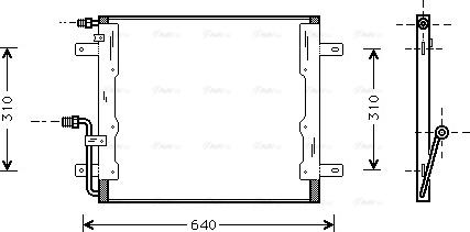 Ava Quality Cooling MS 5262 - Конденсатор, кондиціонер autocars.com.ua