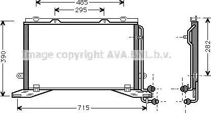 Ava Quality Cooling MS 5268 - Конденсатор, кондиціонер autocars.com.ua