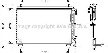 Ava Quality Cooling MS 5284 - Конденсатор, кондиціонер autocars.com.ua