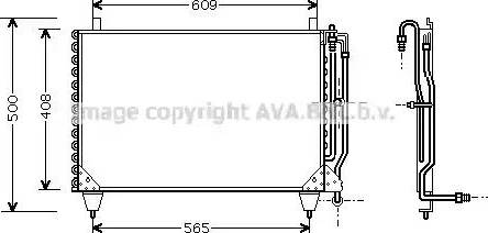 Ava Quality Cooling MS 5299 - Конденсатор, кондиціонер autocars.com.ua