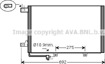 Ava Quality Cooling MS5386D - Конденсатор кондиционера avtokuzovplus.com.ua